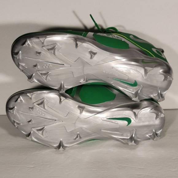 Nike Alpha Menace Pro 3 Oregon Ducks PE Green Cleats Men’s Sz 11 W [DH3358-300] - Picture 5 of 6